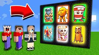ВСЕ СЕРИИ 2 НУБА И ДЕВУШКА ПРО НАШЛИ НОВЫЕ ПОРТАЛЫ К МОНСТРАМ В МАЙНКРАФТ! MINECRAFT СБОРНИК