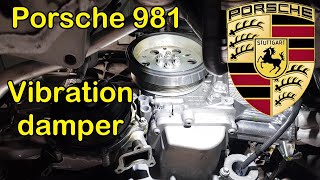 Porsche 981 vibration damper (harmonic balancer) removal