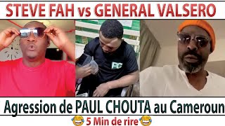 😳Agre..ssion de PAUL CHOUTA au Cameroun⛔avec le GENERAL VALSERO🇨🇲 et STEVE FAH🍅🇨🇲(5 minutes de rire)