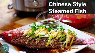 Instant Pot Steamed Fish (Red Snapper) | Chinese Style perfect for the Lunar New Year