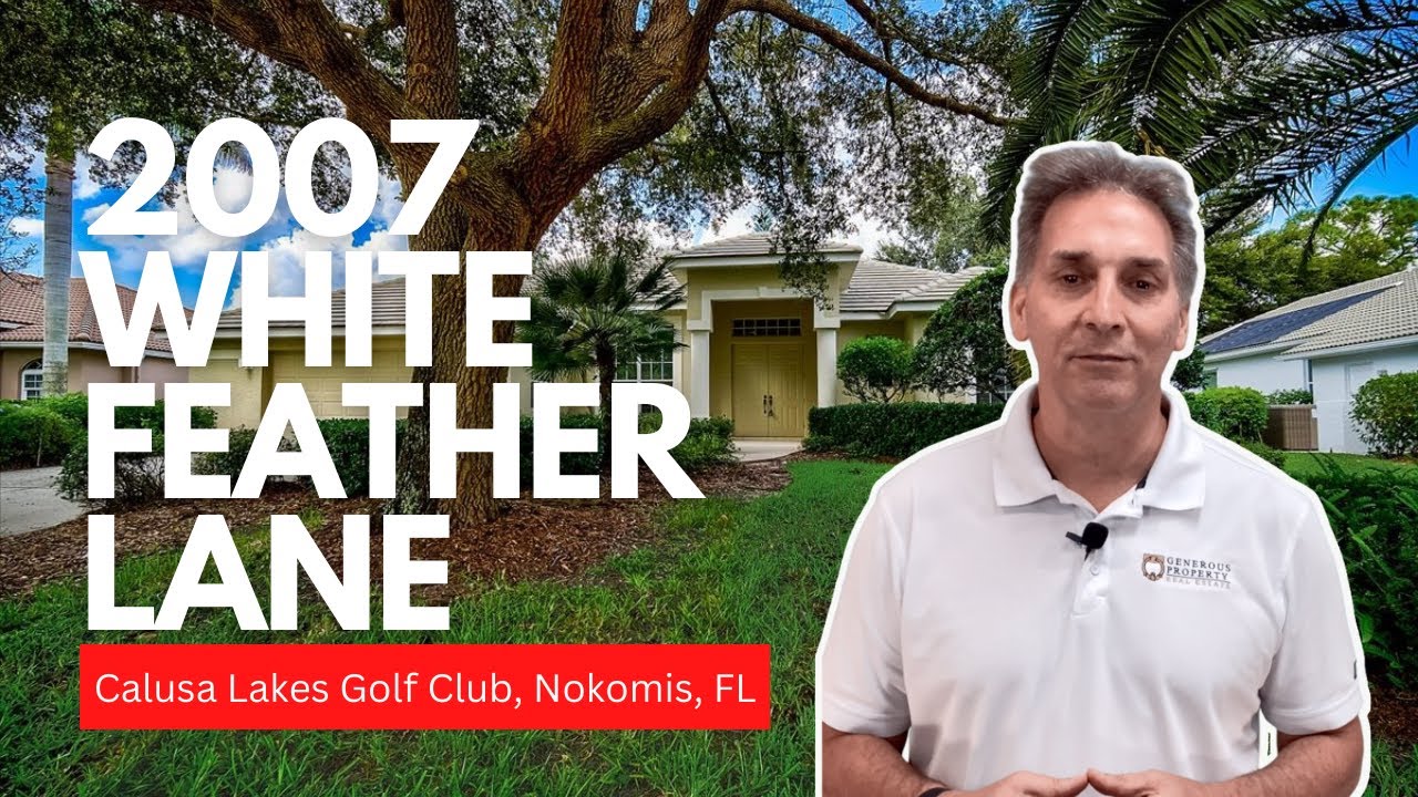 2007 White Feather Ln Nokomis FL Homes for Sale in Calusa Lakes YouTube