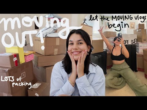 I'M MOVING OUT!! *my first moving vlog omg