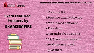 H13-711_V3.0 | HCIA-Big Data V3.0  Exam Certification Dumps by ExmasEmpire