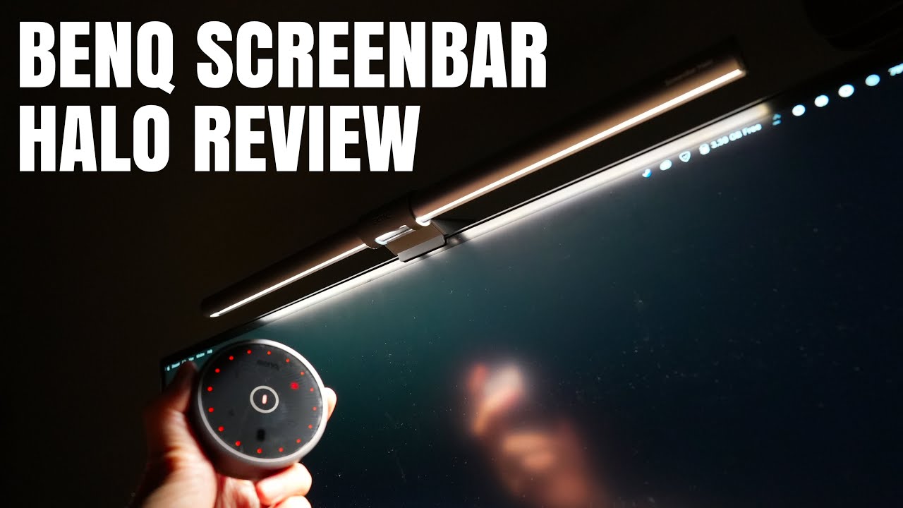 BenQ Screenbar Halo Unboxing, Newest addition to BenQ's screenbar family-  BenQ Screenbar Halo With wireless controller, 3 lighting modes includes  backlight and all adjustments with, By Geek Street