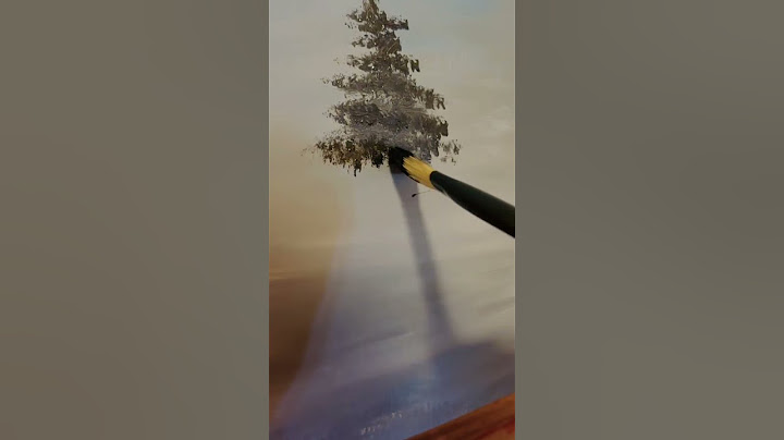 How to paint acrylic pine tree  for beginners  simple tricks