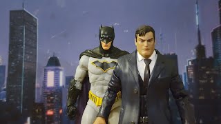 DC multiverse mcfarlane Complete custom kitbash dc rebirth batman Bruce Wayne action figure review