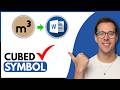 How to Insert Cubed Symbol in Word Mac (Step By Step)