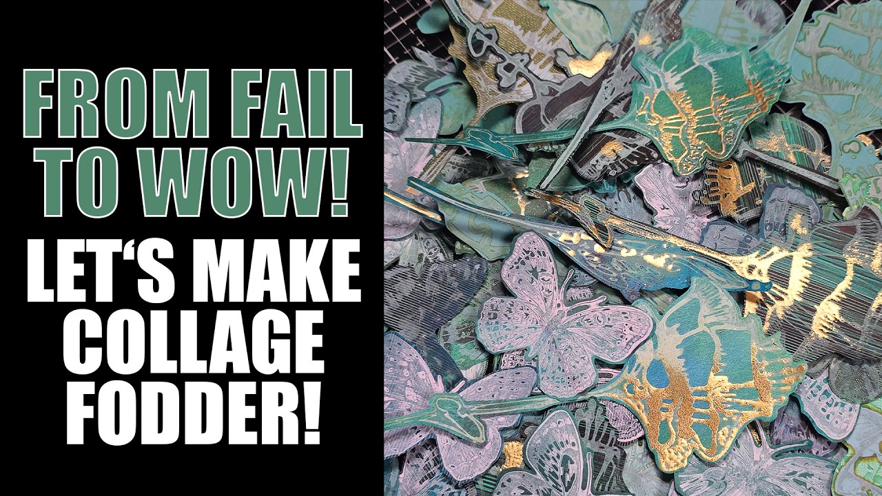 from fail to wow: LET'S MAKE COLLAGE FODDER BUTTERFLIES & FLOWERS!