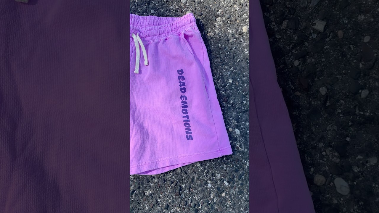 DeadEmotions Fleece Sweat Shorts “Neon Violet” 🪁