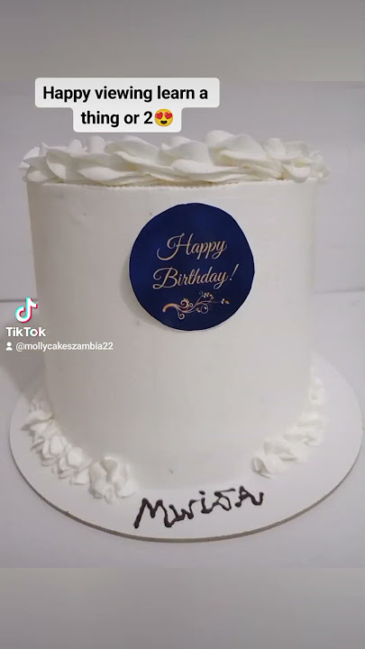 A beautiful cake for Mwisa's Birthday. Description: Size 10' Flavor: Chocolate... #mollycakeszambia