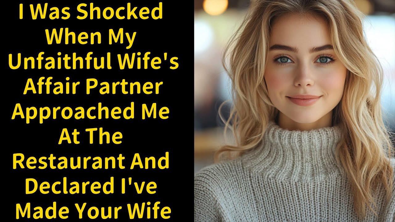 I Was Shocked When My Unfaithful Wife's Affair Partner Approached Me At The Restaurant And Declared