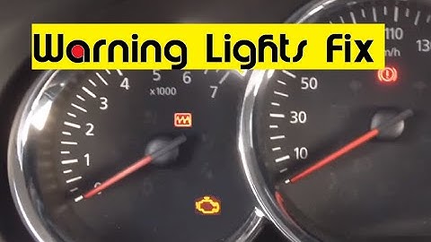 Engine Check Warning Lamp Fix - Renault Duster