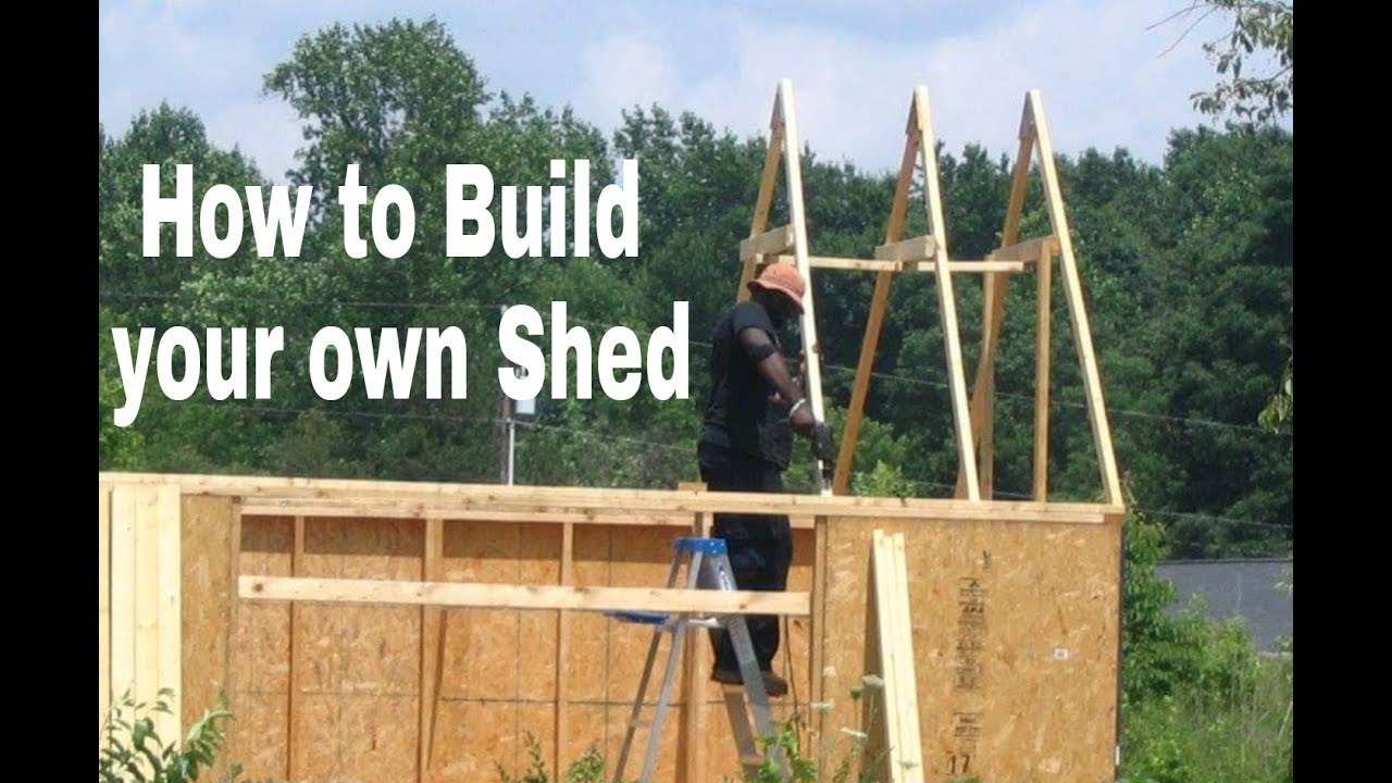 How to Build a 12×16 Shed by Yourself - YouTube