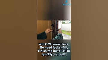 WELOCK smart lock,no need locksmith,finish  installation quickly yourself  #smartlock #welock #diy