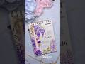 ASMR💜💜Wisteria flowers spread journal #shorts #scrapbooking #DayDream