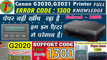 Canon G2020 G2060 G3060 Printer Support Code 1300 | Error Code 1300