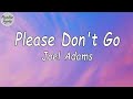 Joel Adams - Please Don_t Go (Lyrics Video)