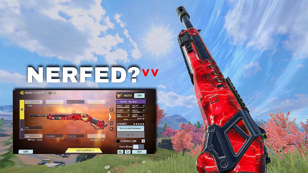 This SHOTGUN is BAD After New Update| Best HSO405 Gunsmith CODM BR Gameplay