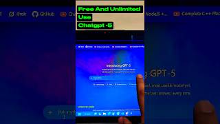 Chatgpt 5 free and unlimeted 🥵 .#shorts #aiwebsites #aivideo #chatgpt #chatgpt5