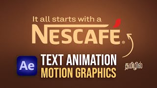 Text animation | After effects | Tamil tutorial