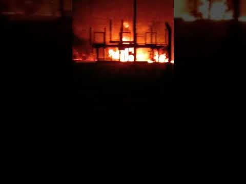 EDET Incendio en planta de energía en Villa Quinteros