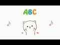 Lagu abc   abc song   mochi peach cat nursery rhymes  kids song