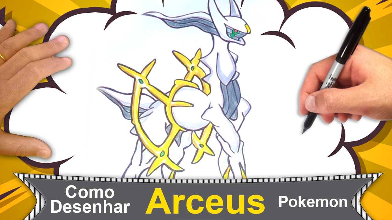 Como Desenhar Arceus O Arceus Pokemon