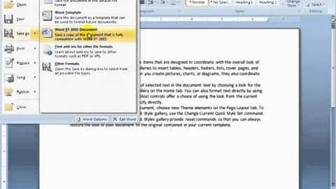 Ms word tutorial in telugu Save As option Part 2
