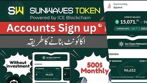 Sunwaves Token Mining 2024 | How to Create an Account, Uses, and Earn Money | Full Details Review