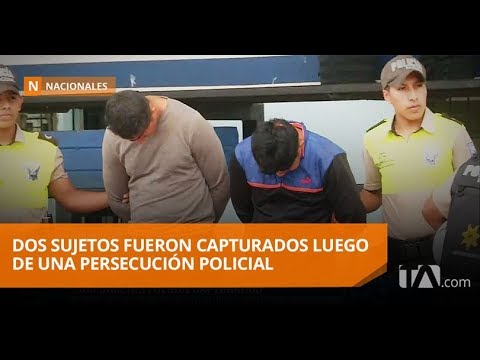 Dos sujetos fueron capturados luego de una persecución policial -Teleamazonas farándula nacional