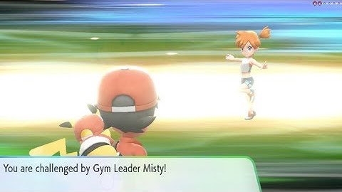 Pokemon Lets go Pikachu Part 5: vs Gym Leader Misty