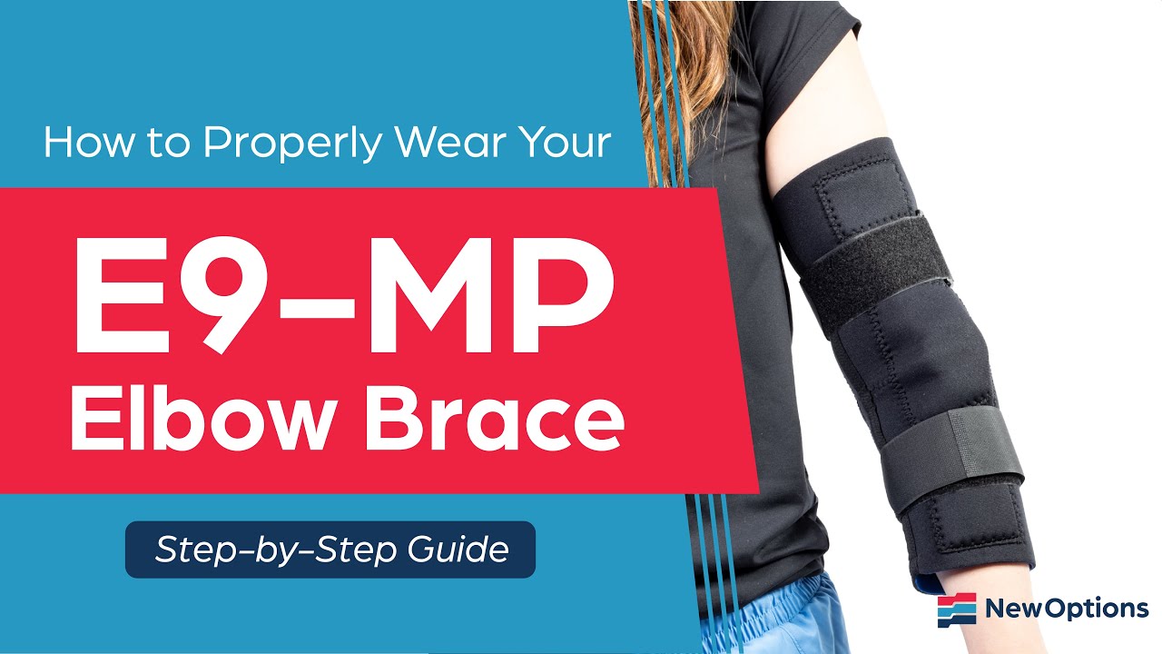 How to Wear the NewOptions E9MP Hinged Elbow Brace YouTube