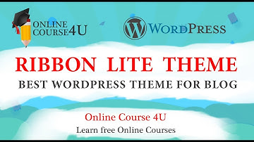 Best Wordpress theme for blogging Ribbon Lite Seo Ready 2018