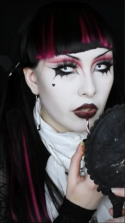 my 1st real time tryin my twist on traditional goth makeup ^_^ any  suggestions for white foundation tht rlly isn't too harsh? : r/GothFashion