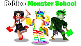 My FIRST Day at MONSTER SCHOOL in Roblox! 👻🧠