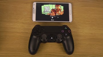 GTA San Andreas Samsung Galaxy Note 3 Sony PlayStation 4 Dual Shock 4 Controller Gameplay