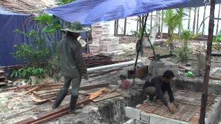 Construction on Pulau Pef, Raja4Divers, Raja Ampat
