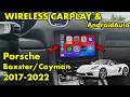 Wireless CarPlay and AndroidAuto in Porsche Boxster/Cayman 2017, 2018, 2019, 2020, 2021, 2022 years