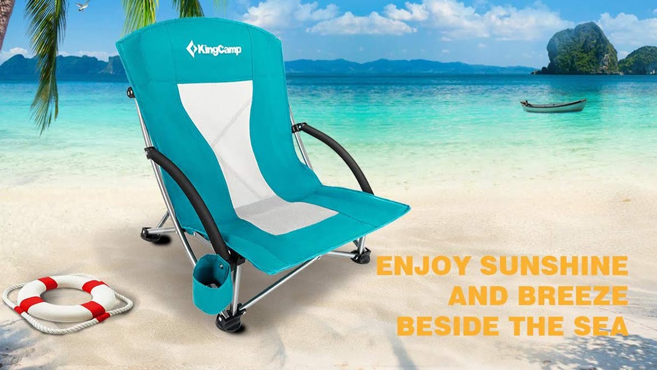 Best Beach Chairs | KingCamp Low Sling Beach Camping Concert Folding Chair 2023 