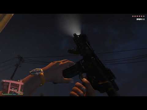 GTA 5 - First Person Ballas Shootout + Ten Star Escape