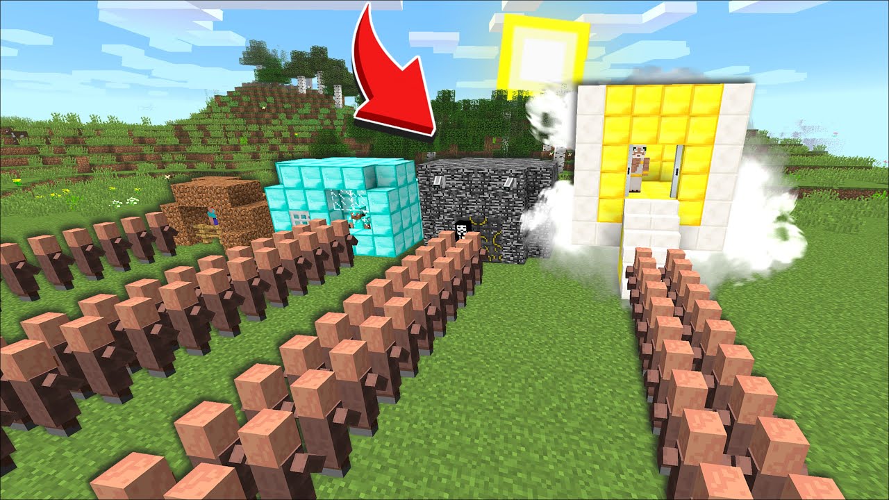 Minecraft DONT ENTER THESE FORBIDDEN SHOPS OF NOOB VS PRO VS HACKER VS GOD HOUSE !! Minecraft Mods