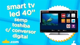 Smart TV LED 40" Semp Toshiba DL 40L2400i Full HD - Submarino.com.br