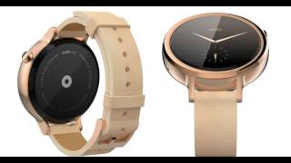 Motorola Moto 360 2nd Gen (42 mm) for Women Blush Leather Smartwatch  (Gold Strap Small)
