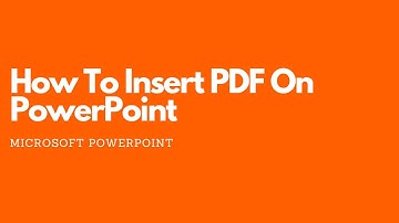 How To Insert PDF on PowerPoint