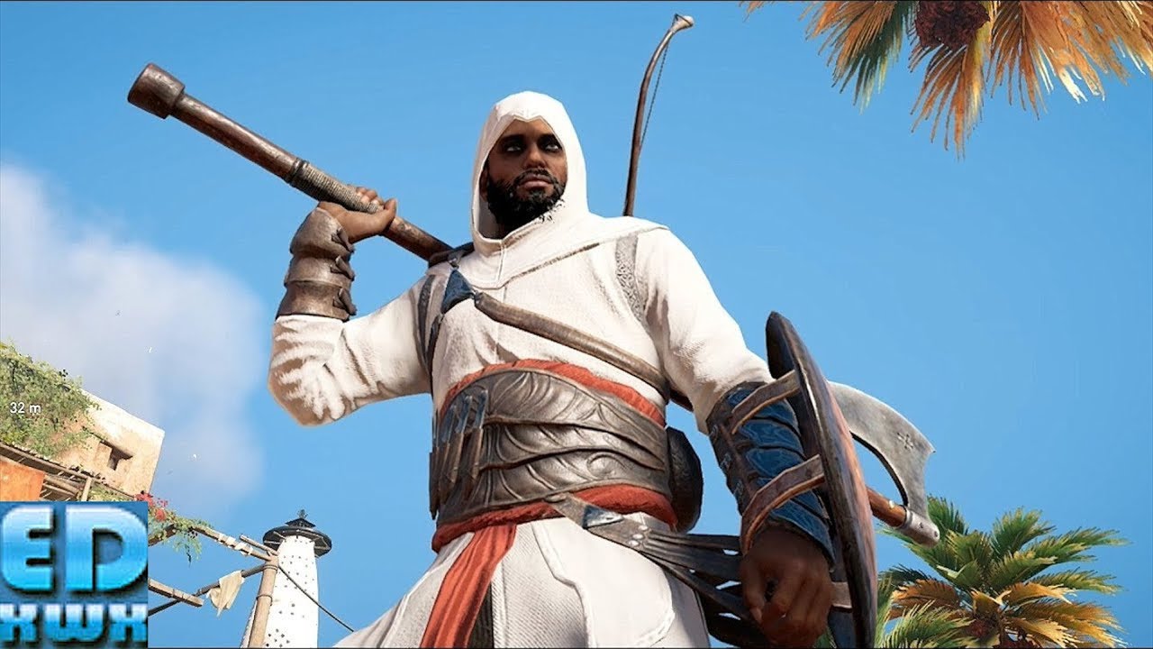 Assassin's Creed Origins Altair`s Outfit Combat in Temple of Amun