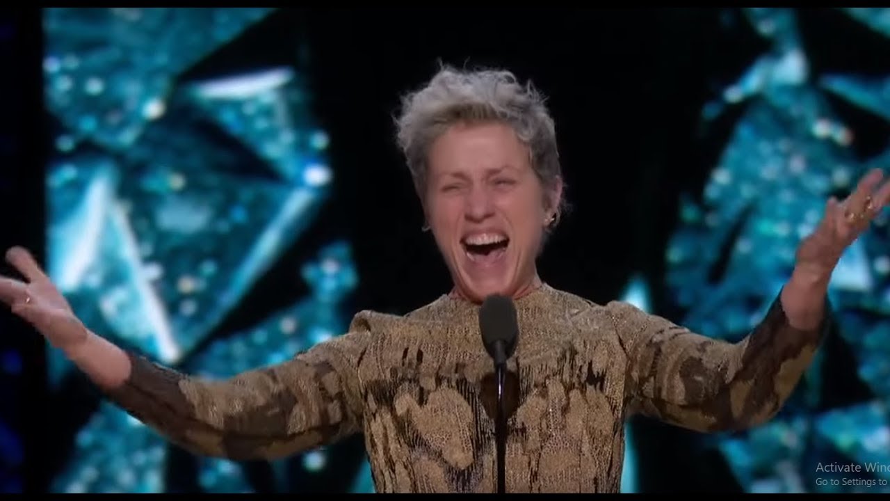 Frances McDormand Laughter At Oscar 2018 A NEW MEME IS BORN YouTube