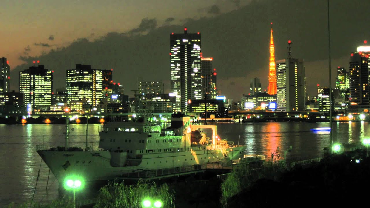 無料 動画素材 夜景 東京タワー 船 東京湾 Youtube