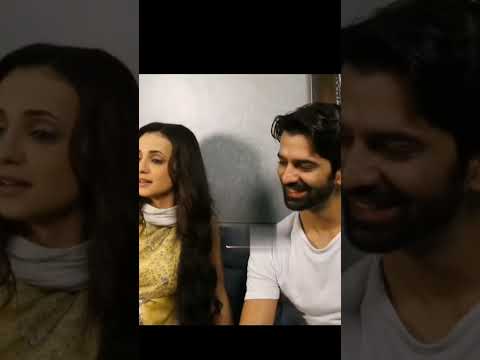 Barun Sobti - Sanaya Irani from the sets of Iss Pyar Ko Kya Naam Doon? #arnavsinghraizada #khushi