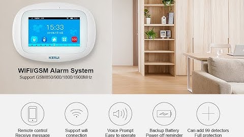 KERUI K52 Security Protection Anti theft Alarm Device WIFI GSM 4 3 Inch TFT Color Display APP Con...