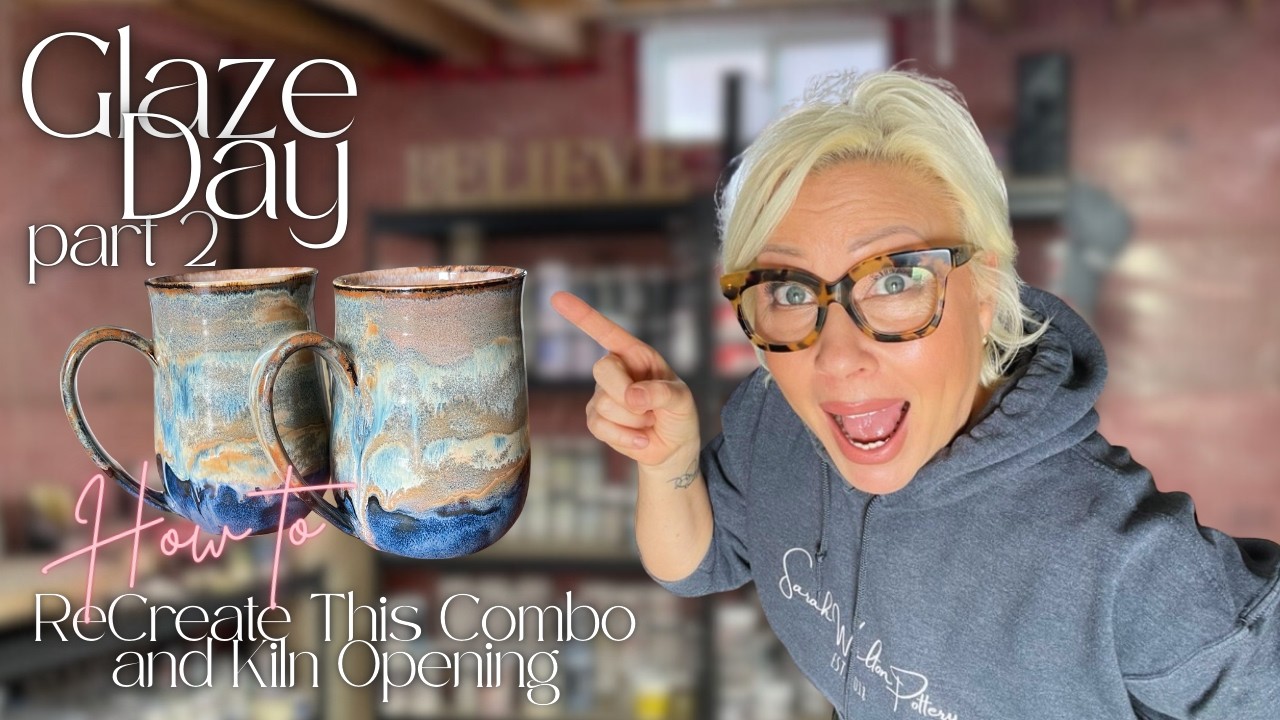 🔥FAV GLAZE COMBO & KILN OPENING 🔥 How to Brush On Glaze Combo | Using Mayco, Amaco and Spectrum